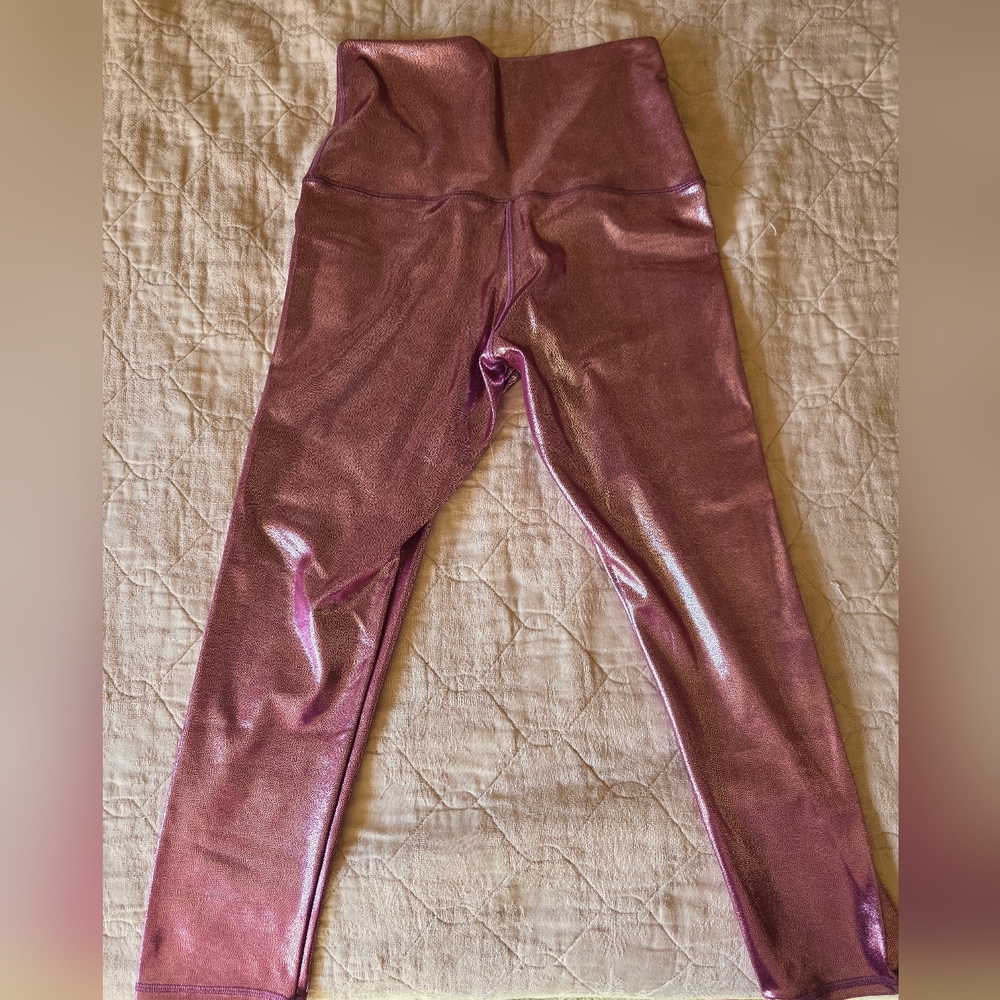 Emily Hsu Designs Metallic Pink Leggings